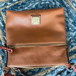 Dooney & Bourke Brown Leather Crossbody Bag